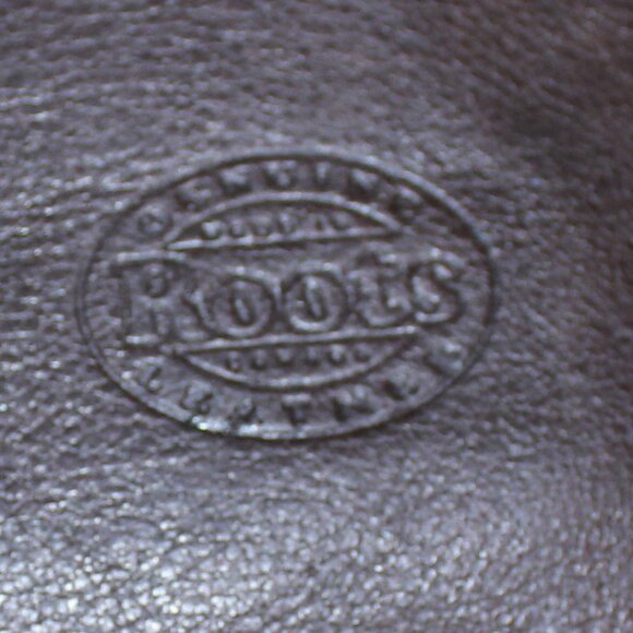 VTG Roots Travel Brown Shoulder leather Bag 9"x10"x1" - Picture 6 of 9